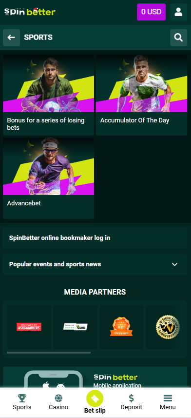 Spinbetter Sports Bonuses 