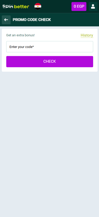 How to check the promo code on Spinbetter?